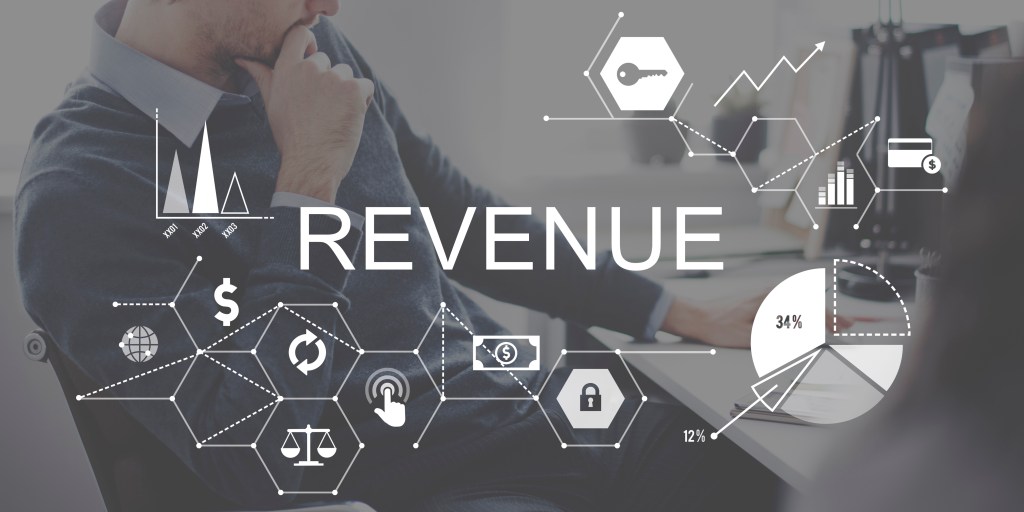 Revenue illustration , budget, income, money analysis